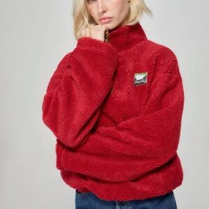 Dairy boy cranberry Fleece Jacket